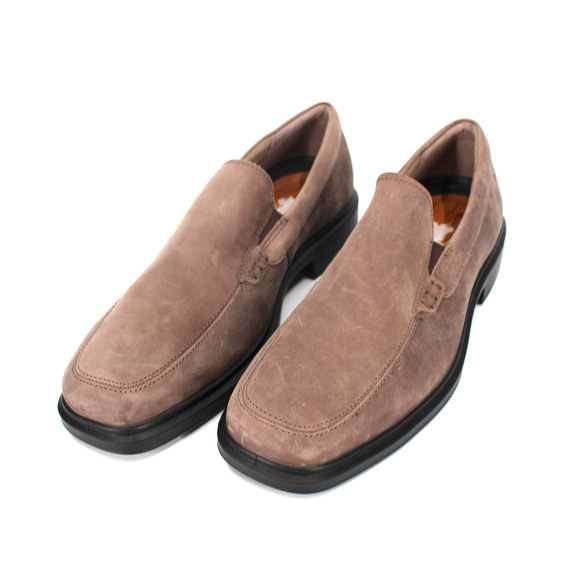 ECCO Helsinki 2.0 Slip On Premium Nubuck Leather Taupe Brown Loafer 44 NEW Shoes main image 7